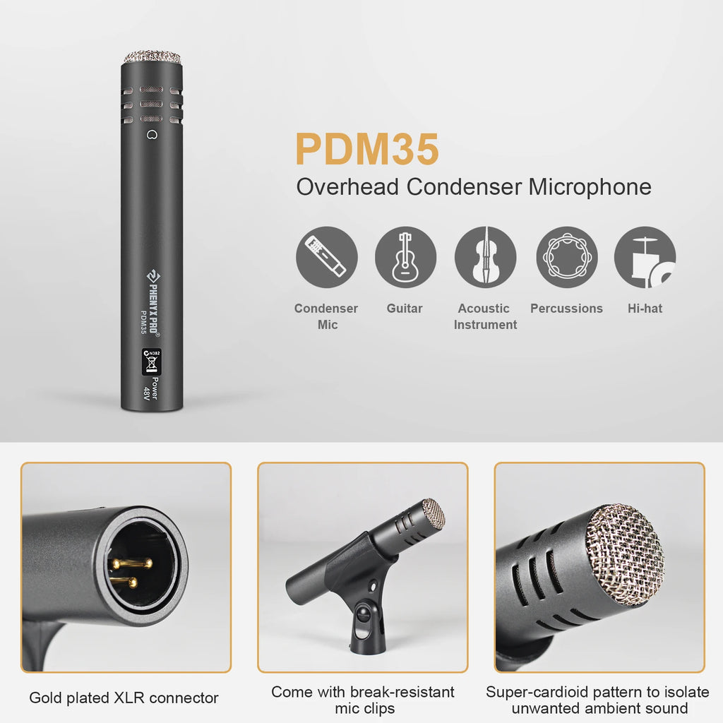 Phenyx Pro PTD-10 7-Piece Drum Mic Kit