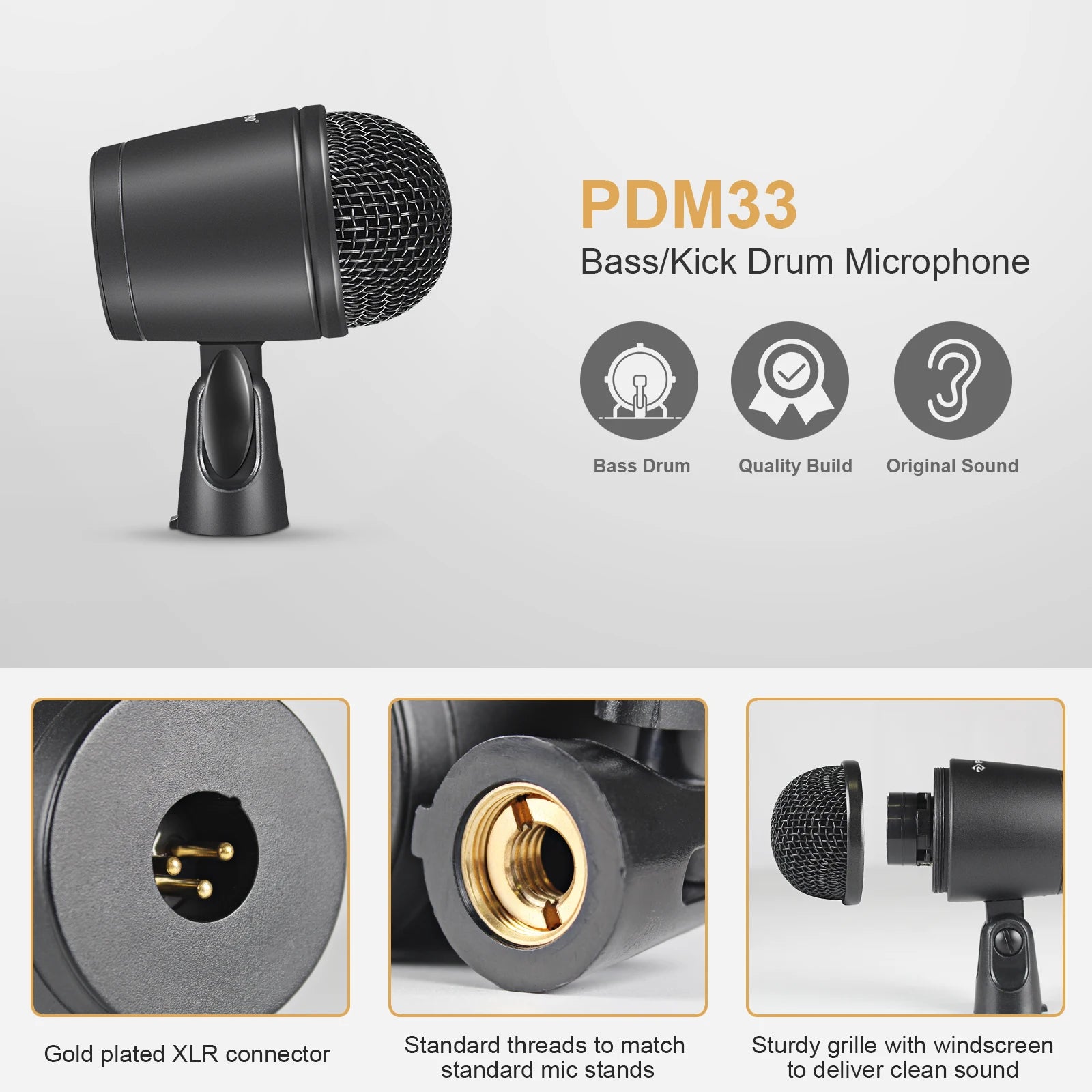 Phenyx Pro PTD-10 7-Piece Drum Mic Kit
