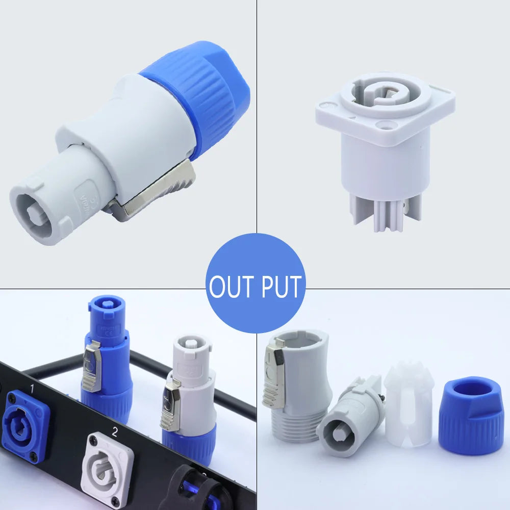 Powercon 3-Pin Locking Power Connector 20A 250V