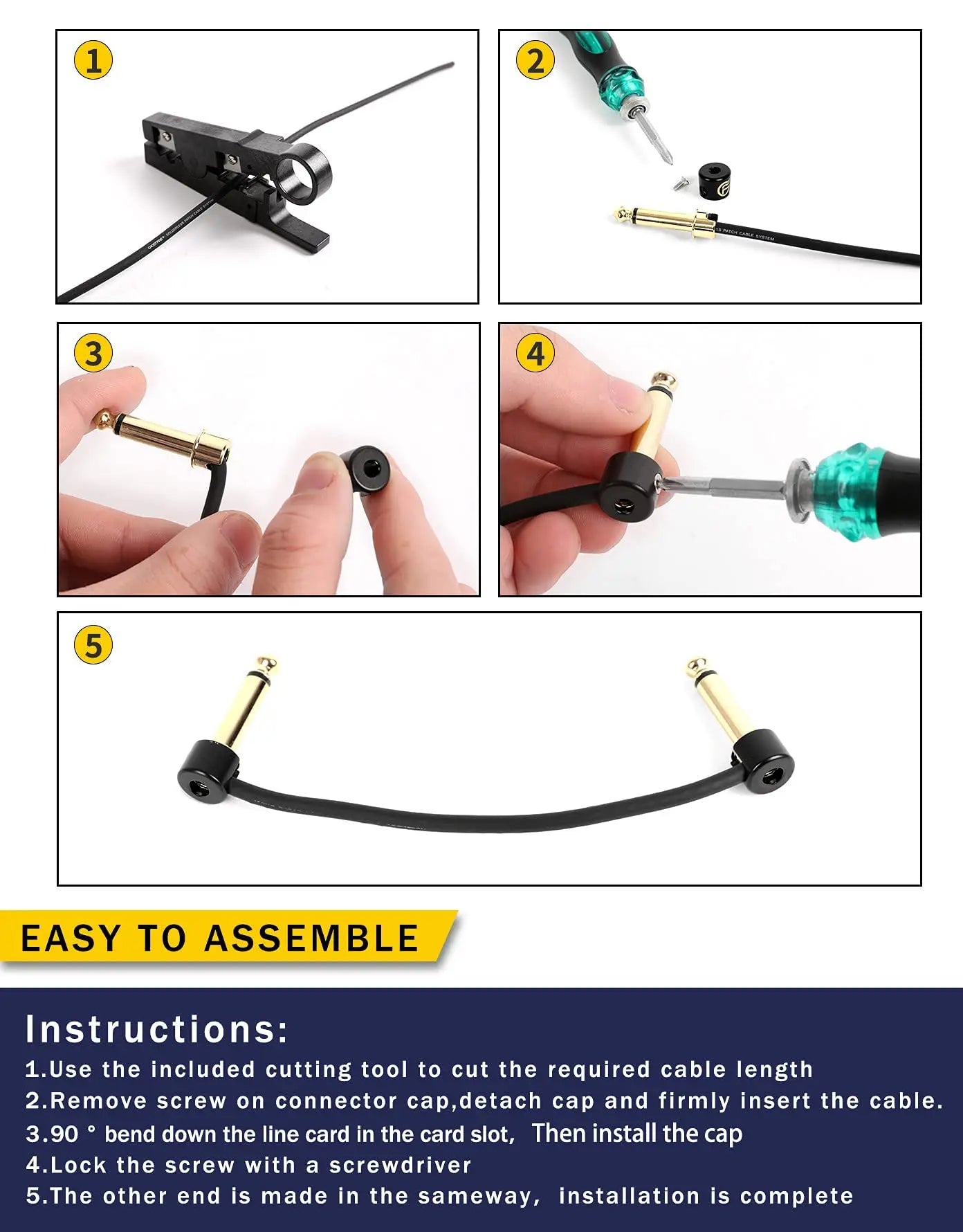 Ghost Fire SP-02 Solderless Pedalboard Cable Kit
