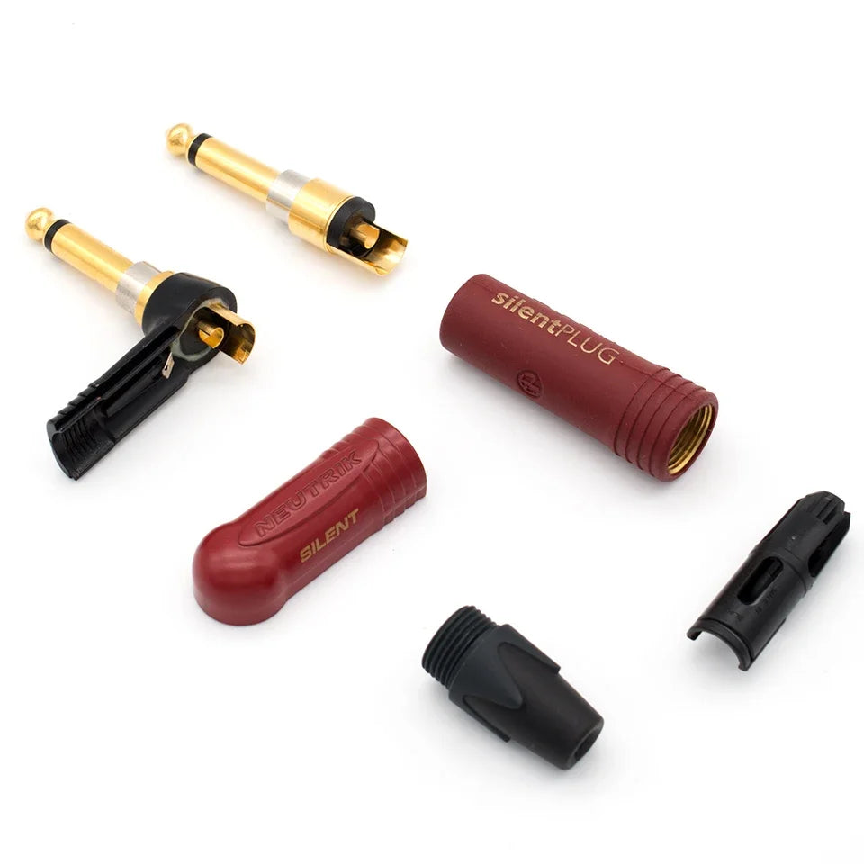Neutrik silentPLUG 1/4" TS Instrument Plug (Straight / Right-Angle)