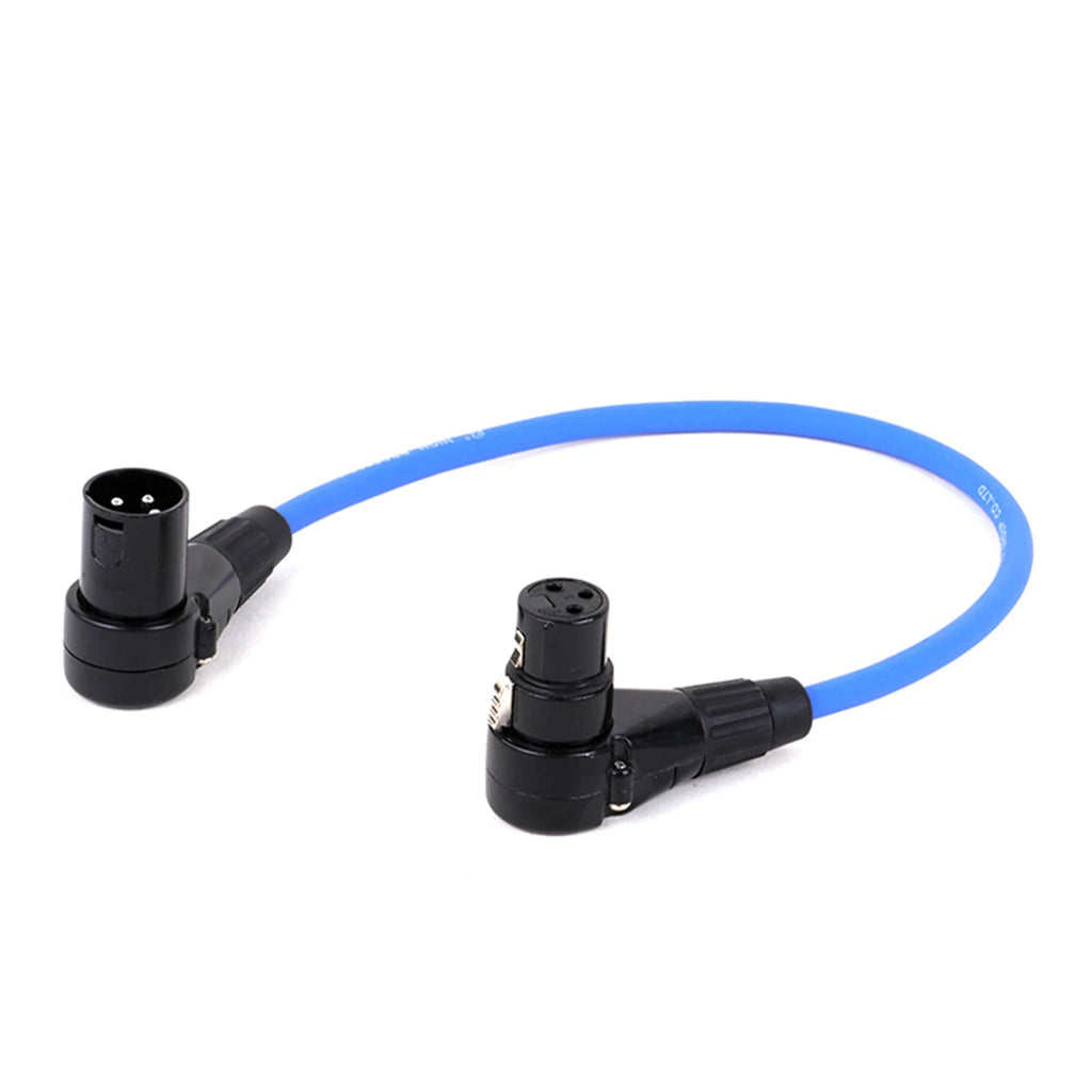 Right Angle XLR Cable (3-Pin Male to Female)