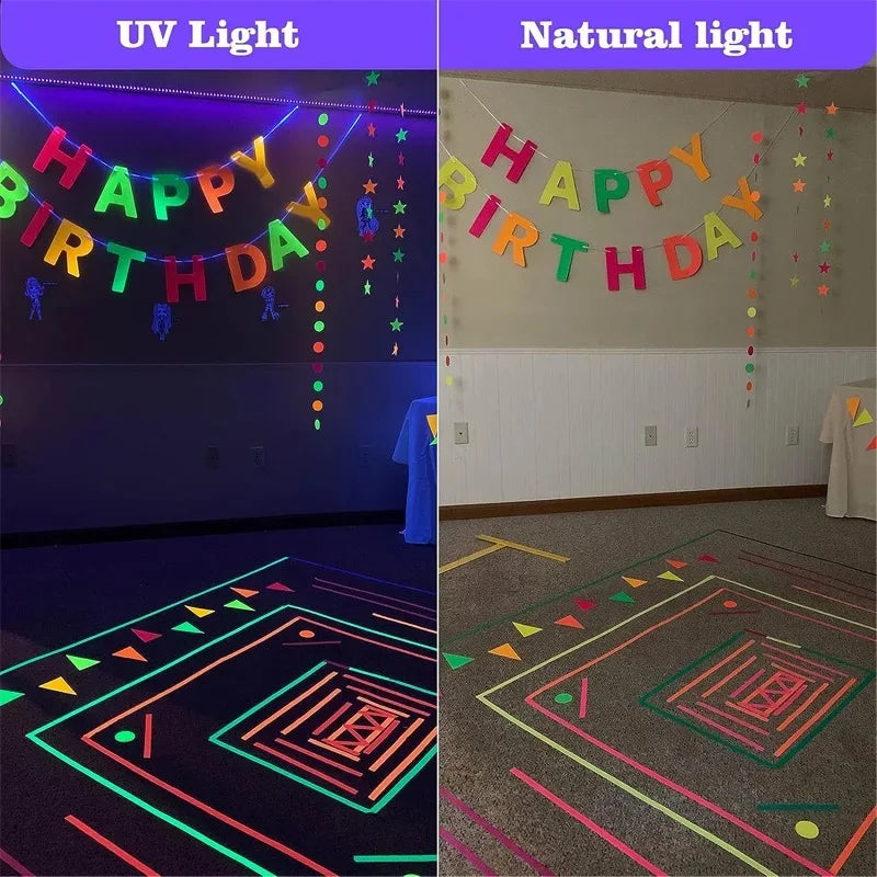 Neon Glow Gaffer Tape Set