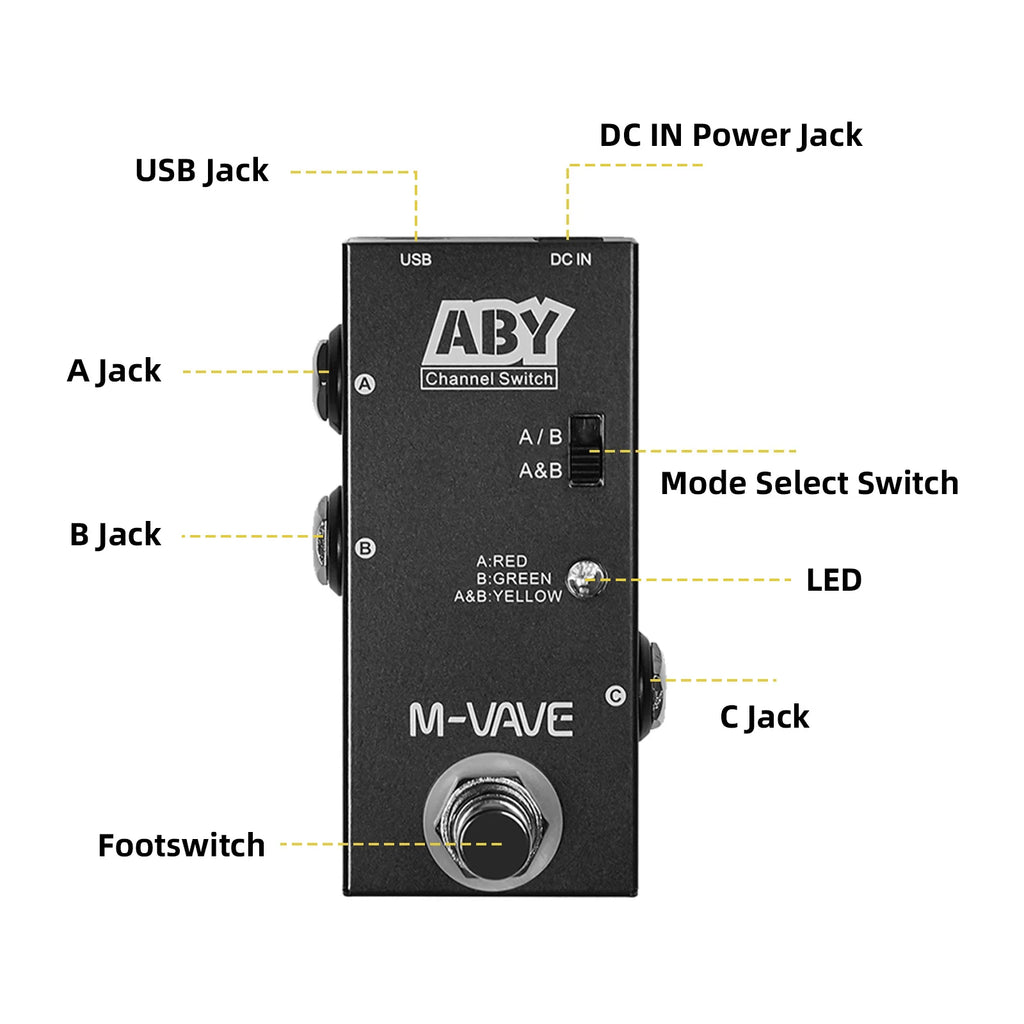 M-VAVE ABY Line Selector Pedal
