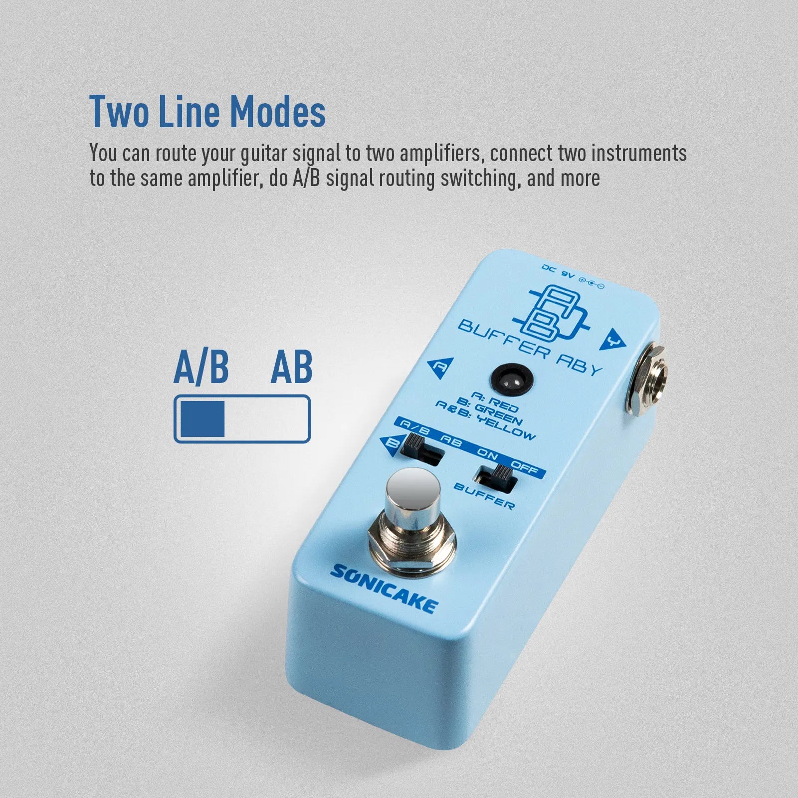 SONICAKE Buffer ABY Line Selector Pedal