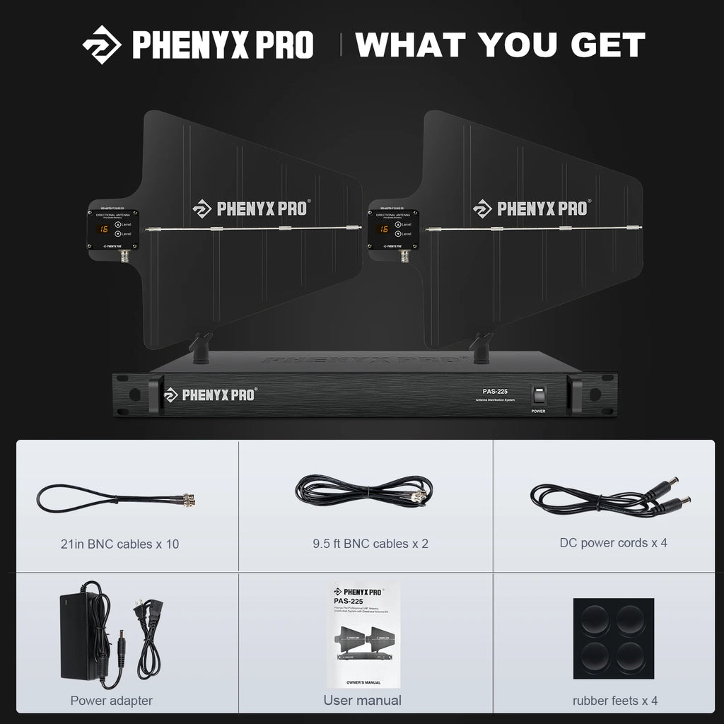 Phenyx Pro PAS-225X Antenna Distribution System Bundle