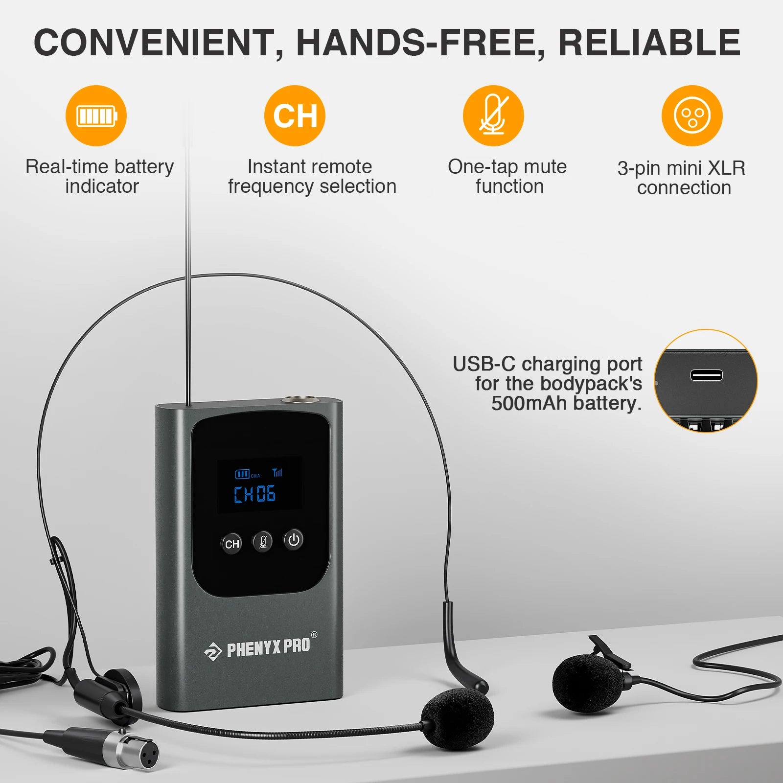 Phenyx Pro PDP-1 Wireless Microphone System