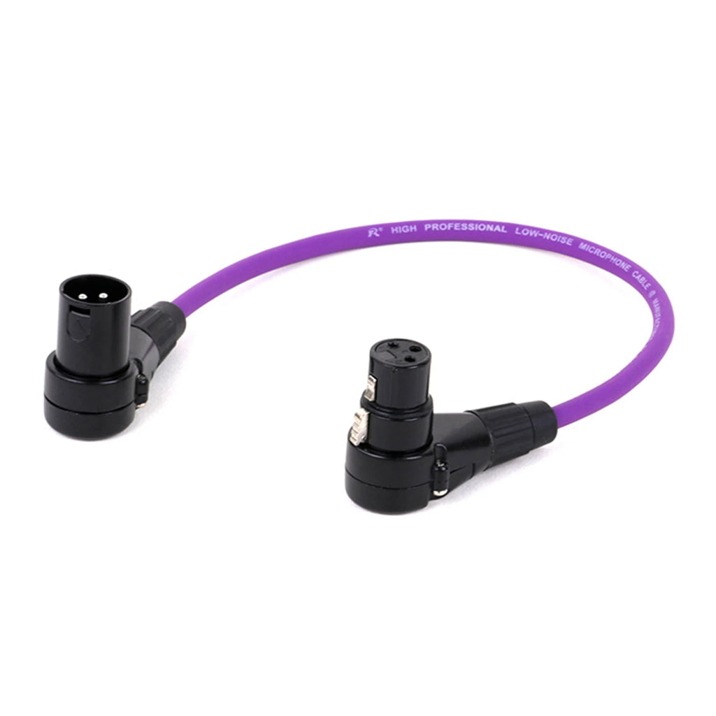 Right Angle XLR Cable (3-Pin Male to Female)