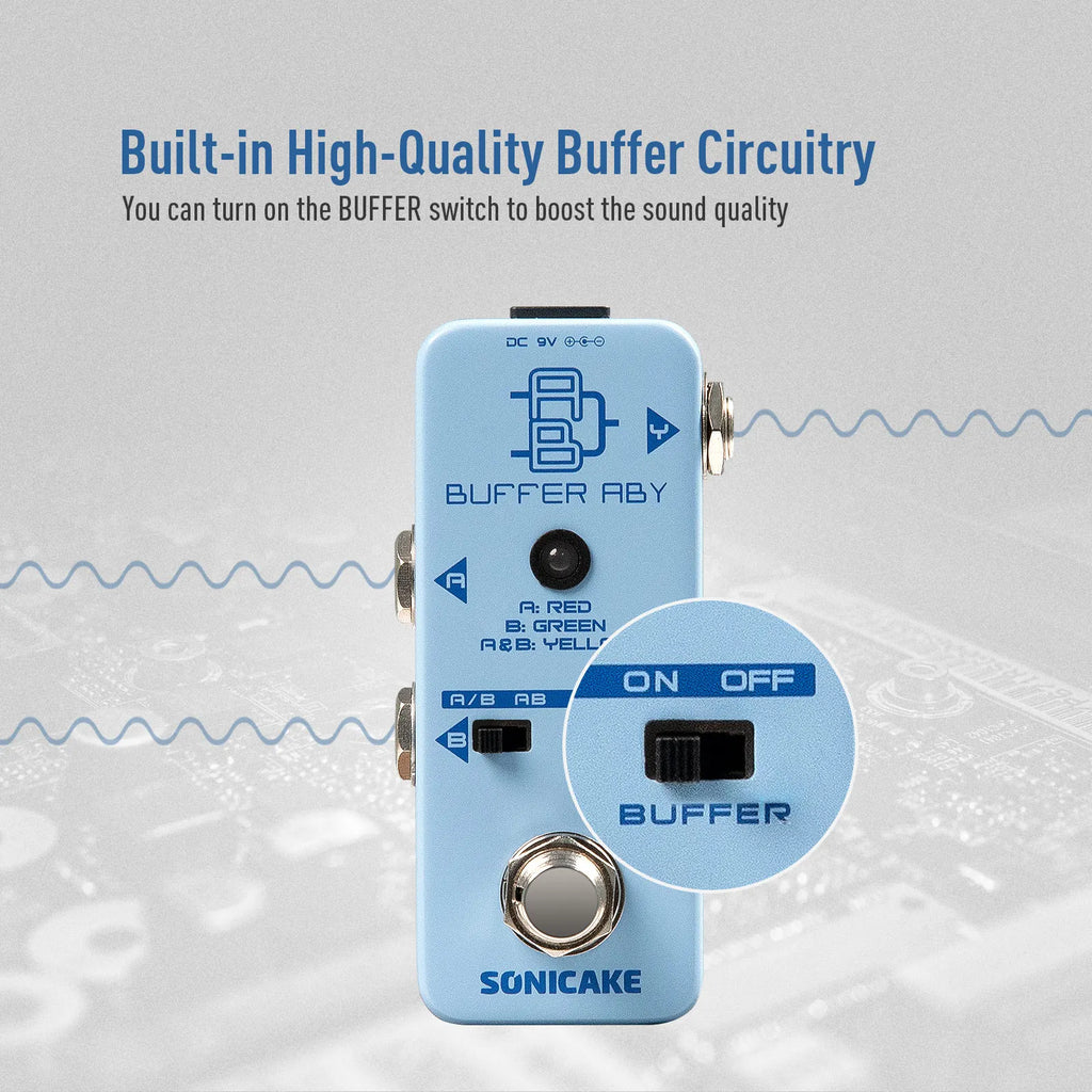 SONICAKE Buffer ABY Line Selector Pedal