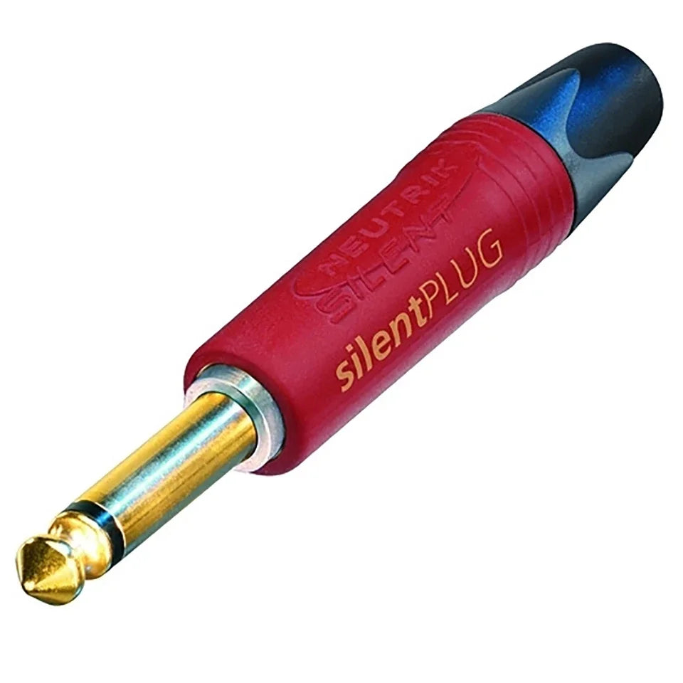 Neutrik silentPLUG 1/4" TS Instrument Plug (Straight / Right-Angle)