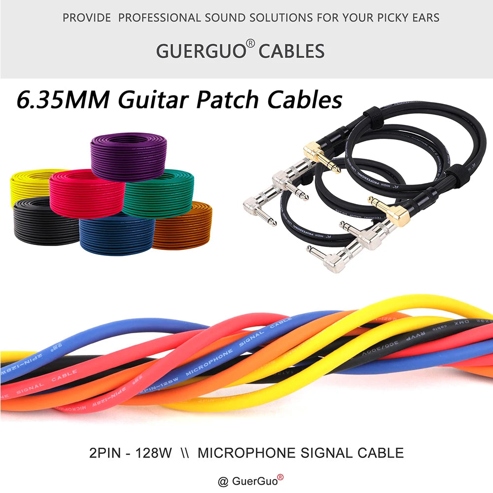 Angle-to-Angle 1/4" TS/TRS Cable