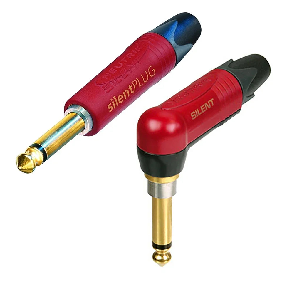 Neutrik silentPLUG 1/4" TS Instrument Plug (Straight / Right-Angle)