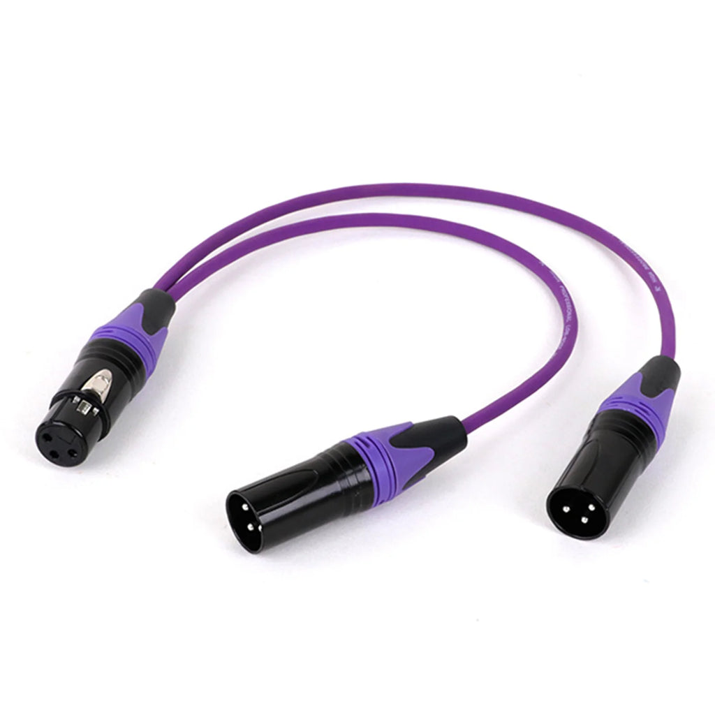 XLR Y-Splitter Cable (1x Female to 2x Male)