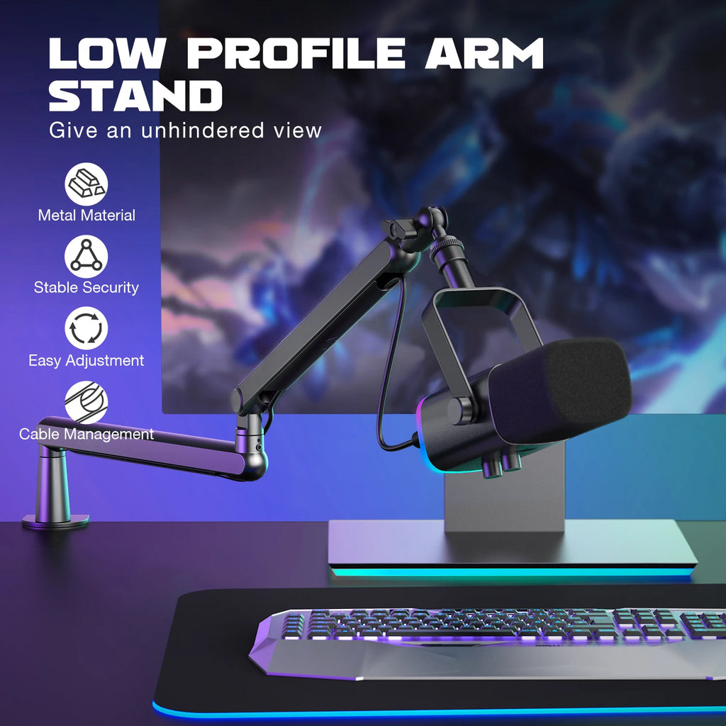 FIFINE BM88 Low-Profile Microphone Boom Arm