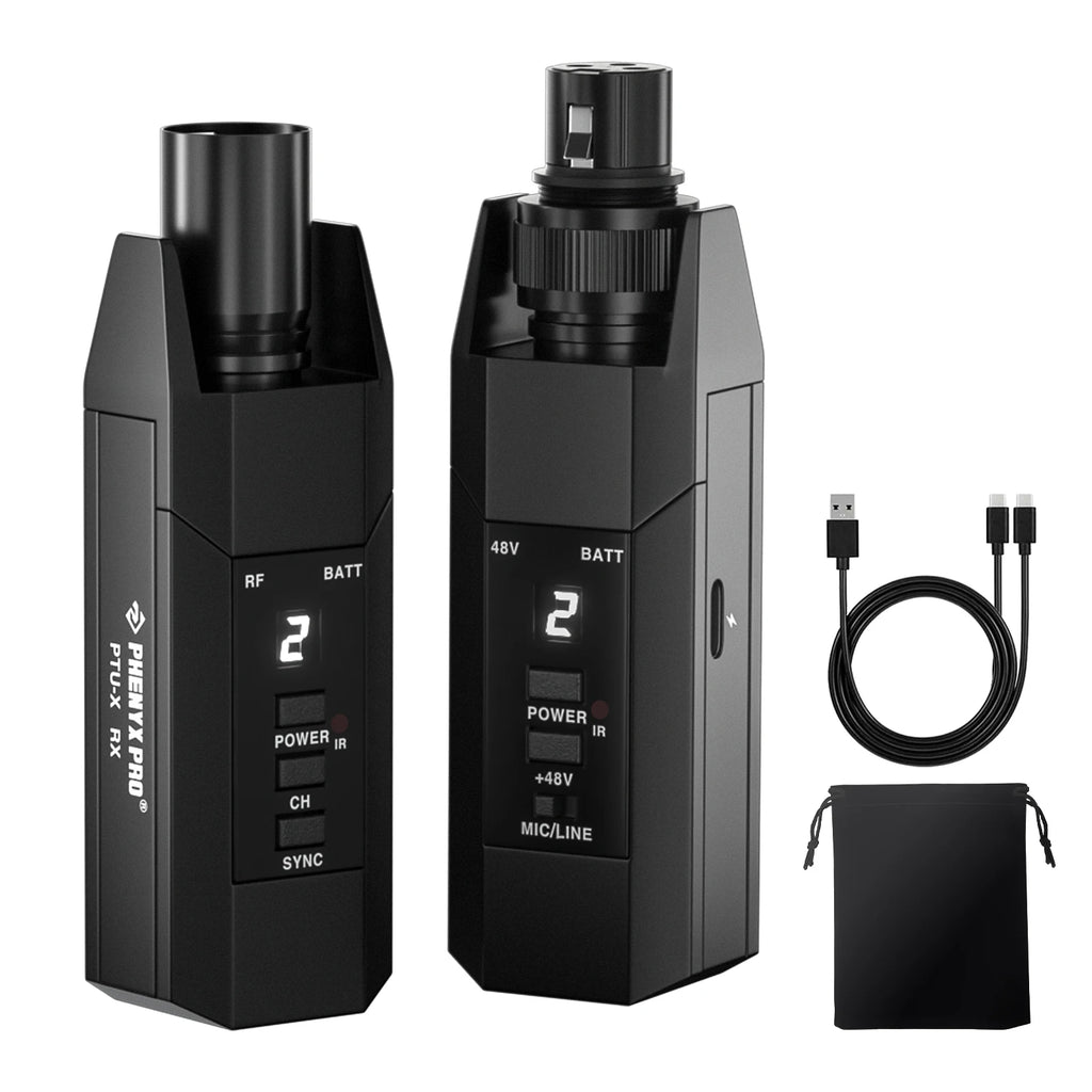 Phenyx Pro PTU-X Plug-On Wireless XLR System