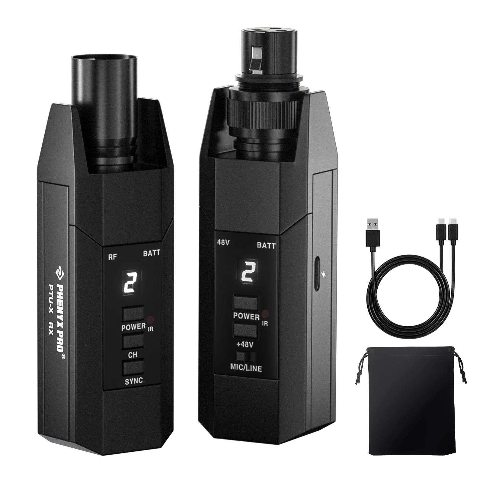 Phenyx Pro PTU-X Plug-On Wireless XLR System