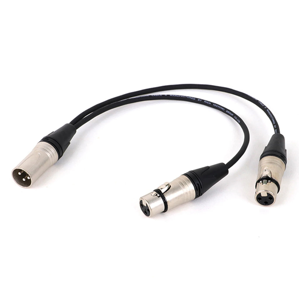 XLR Y-Splitter Cable (1 Male to 2 Female)