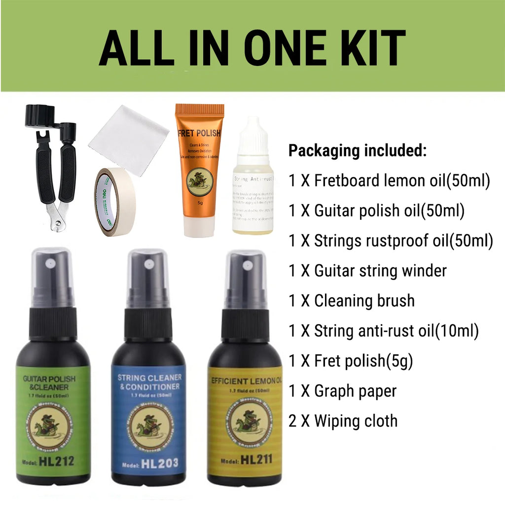 All-in-One Guitar Cleaning & Maintenance Kit