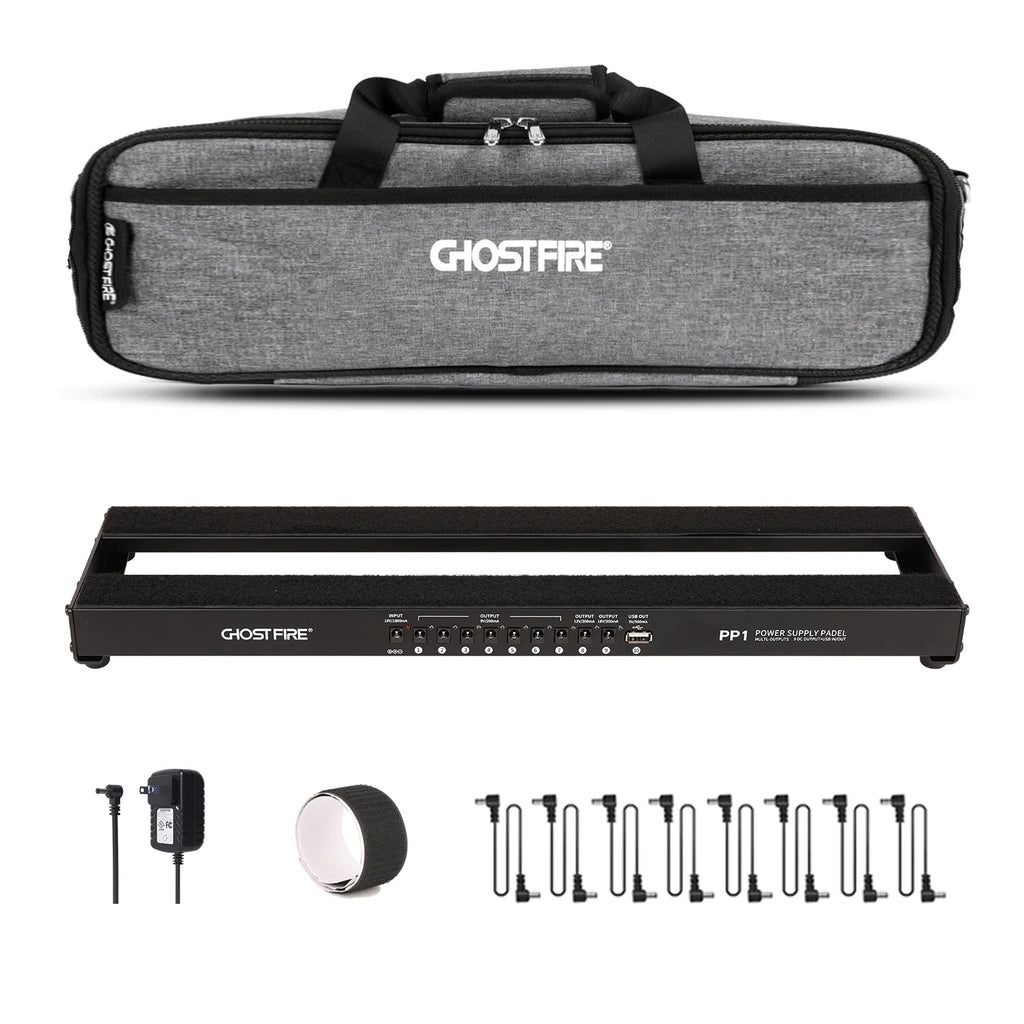 Ghost Fire PP1 Pedalboard with Built-In Power Supply