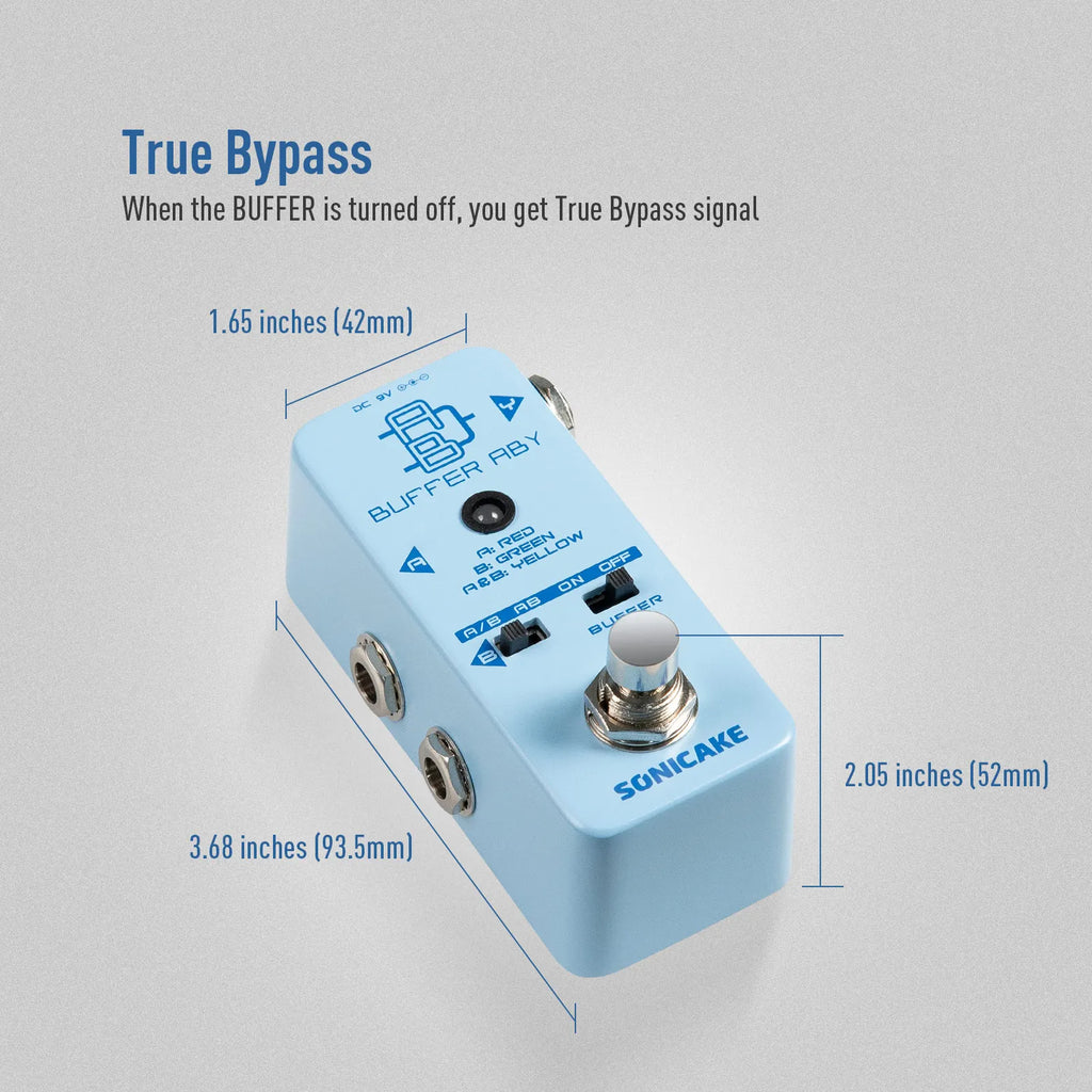 SONICAKE Buffer ABY Line Selector Pedal