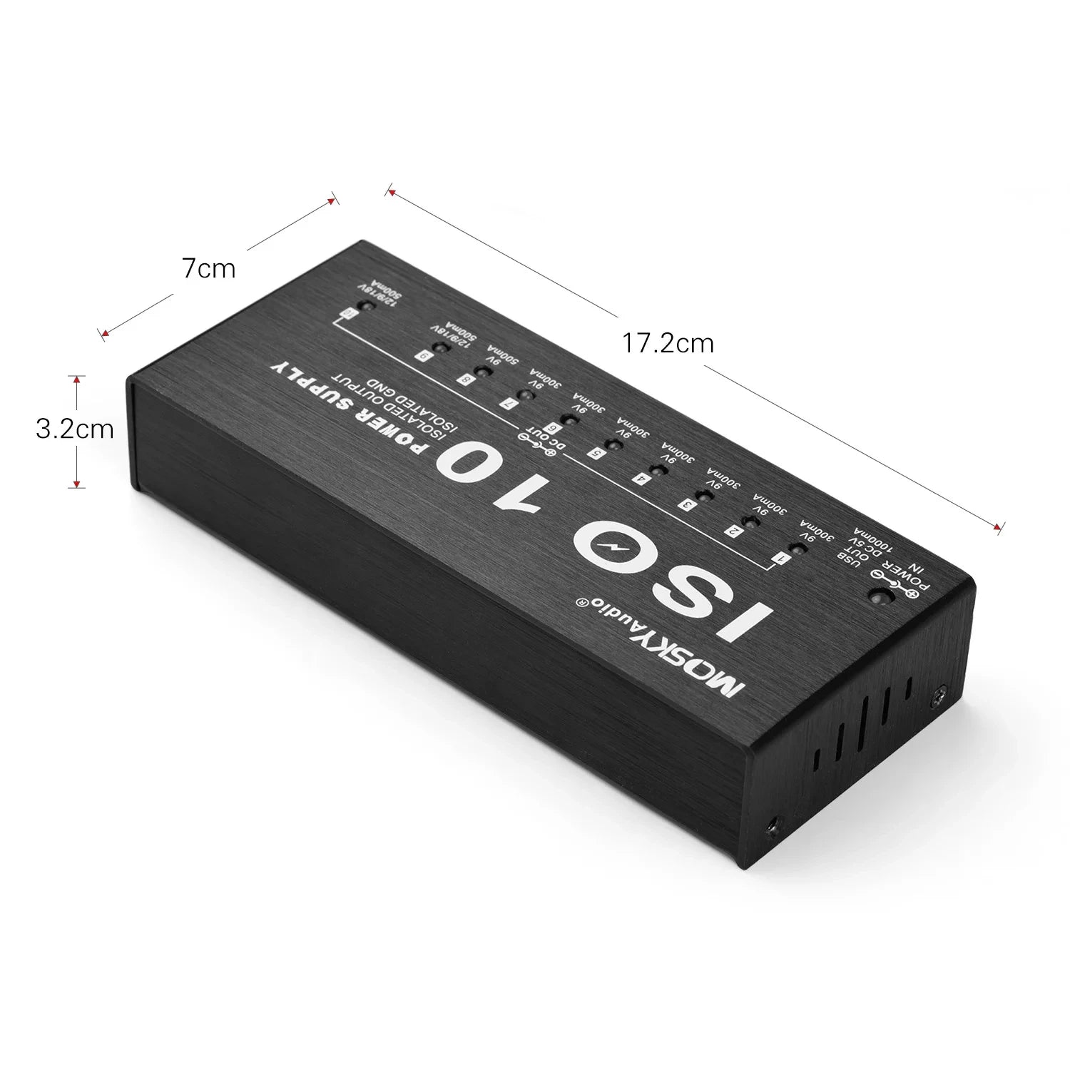 MOSKY ISO-10 Isolated Pedal Power Supply