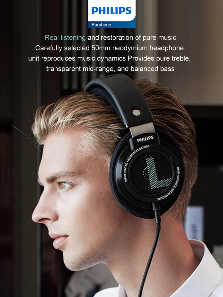 Philips SHP9500 Open-Back Headphones