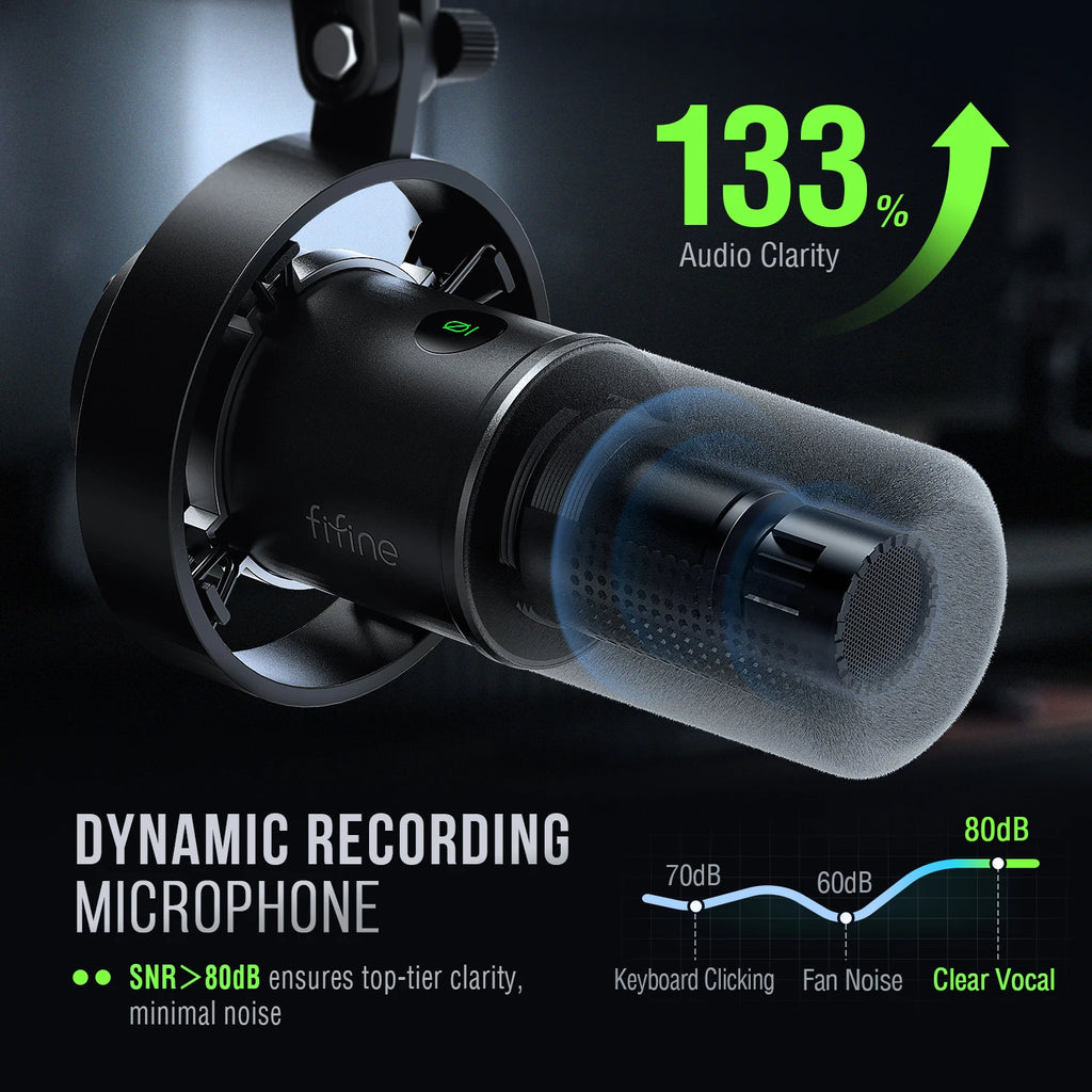 FIFINE K688 USB/XLR Dynamic Microphone