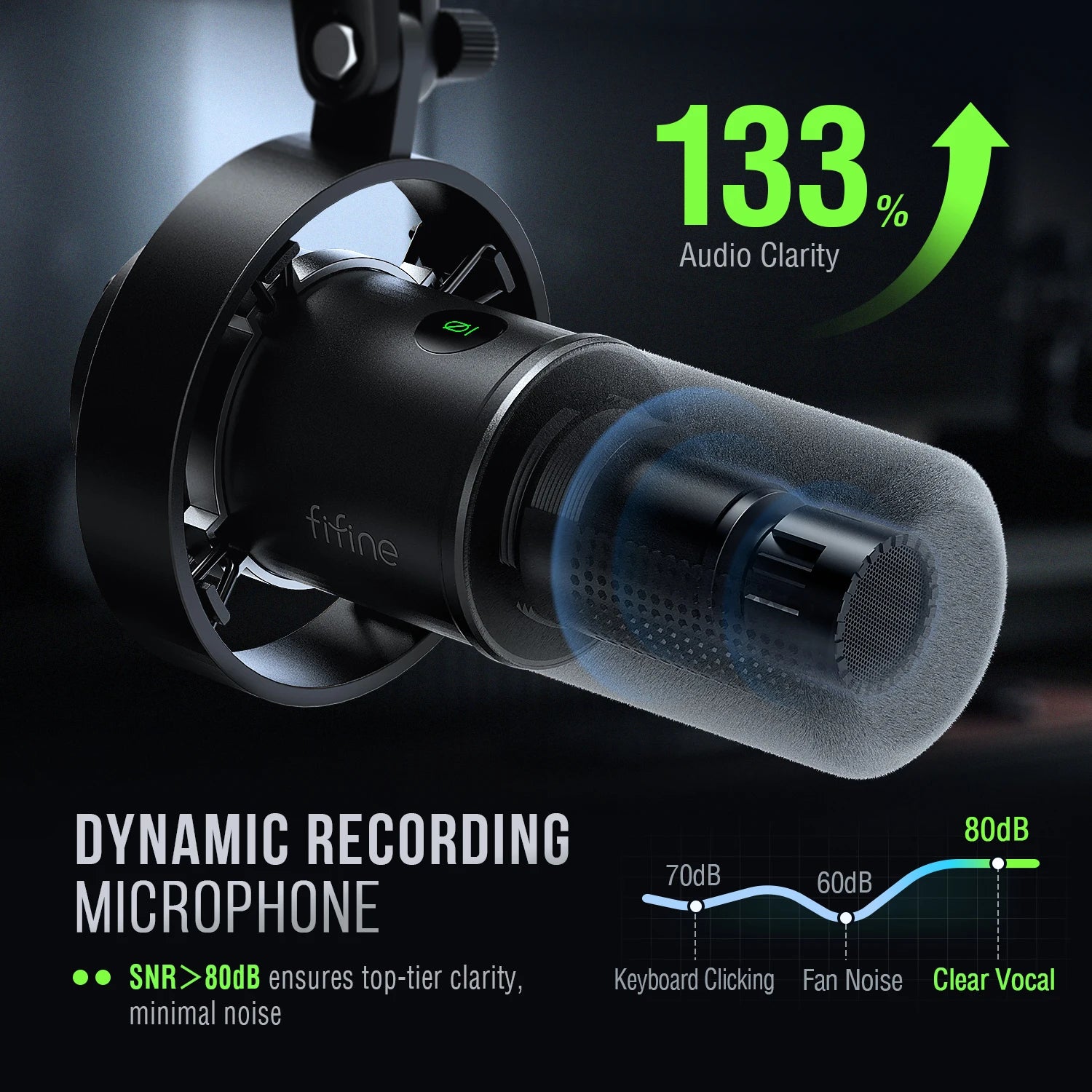 FIFINE K688 USB/XLR Dynamic Microphone