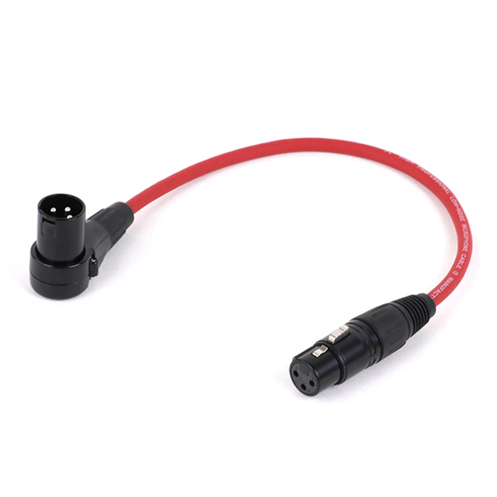 Right Angle XLR Microphone Cable (3-Pin)
