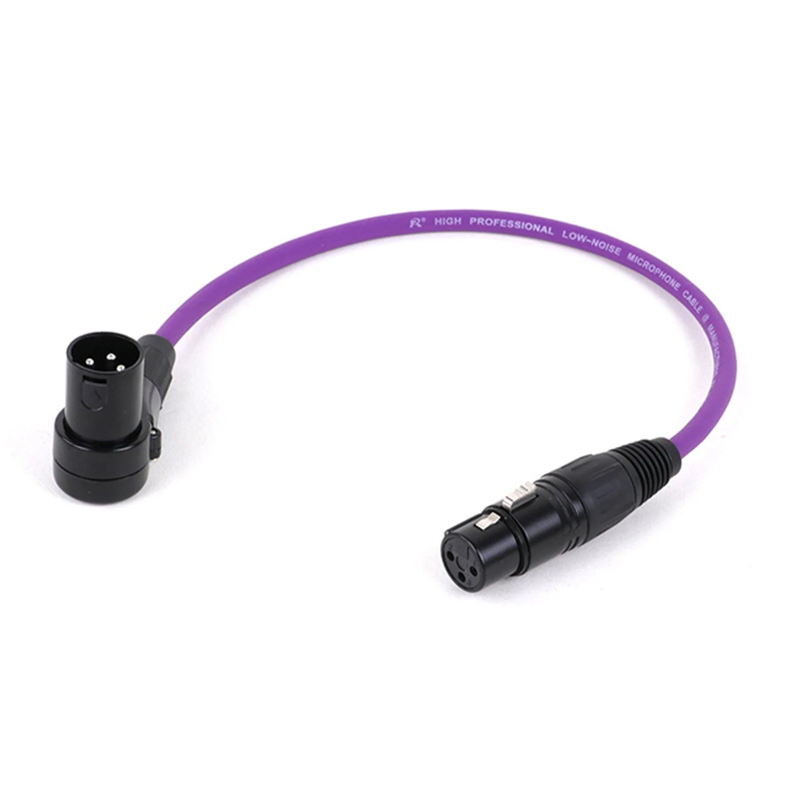 Right Angle XLR Microphone Cable (3-Pin)