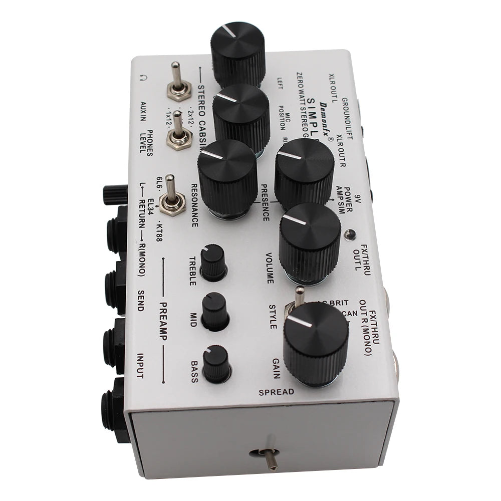 DemonFX SIMPLE Preamp & Cab Simulator Pedal
