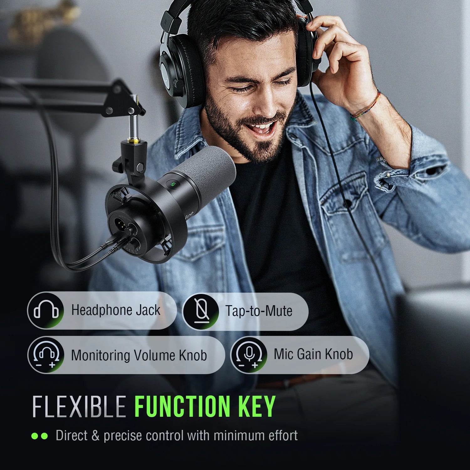 FIFINE K688 USB/XLR Dynamic Microphone