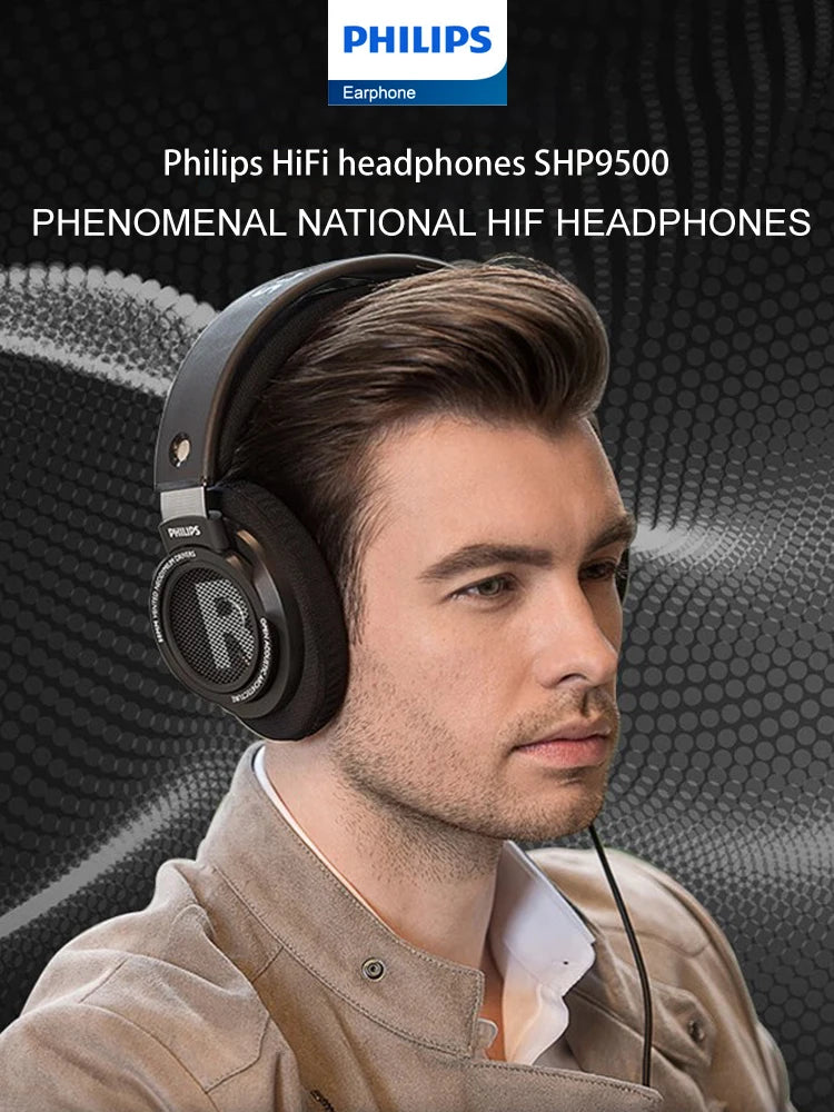 Philips SHP9500 Open-Back Headphones