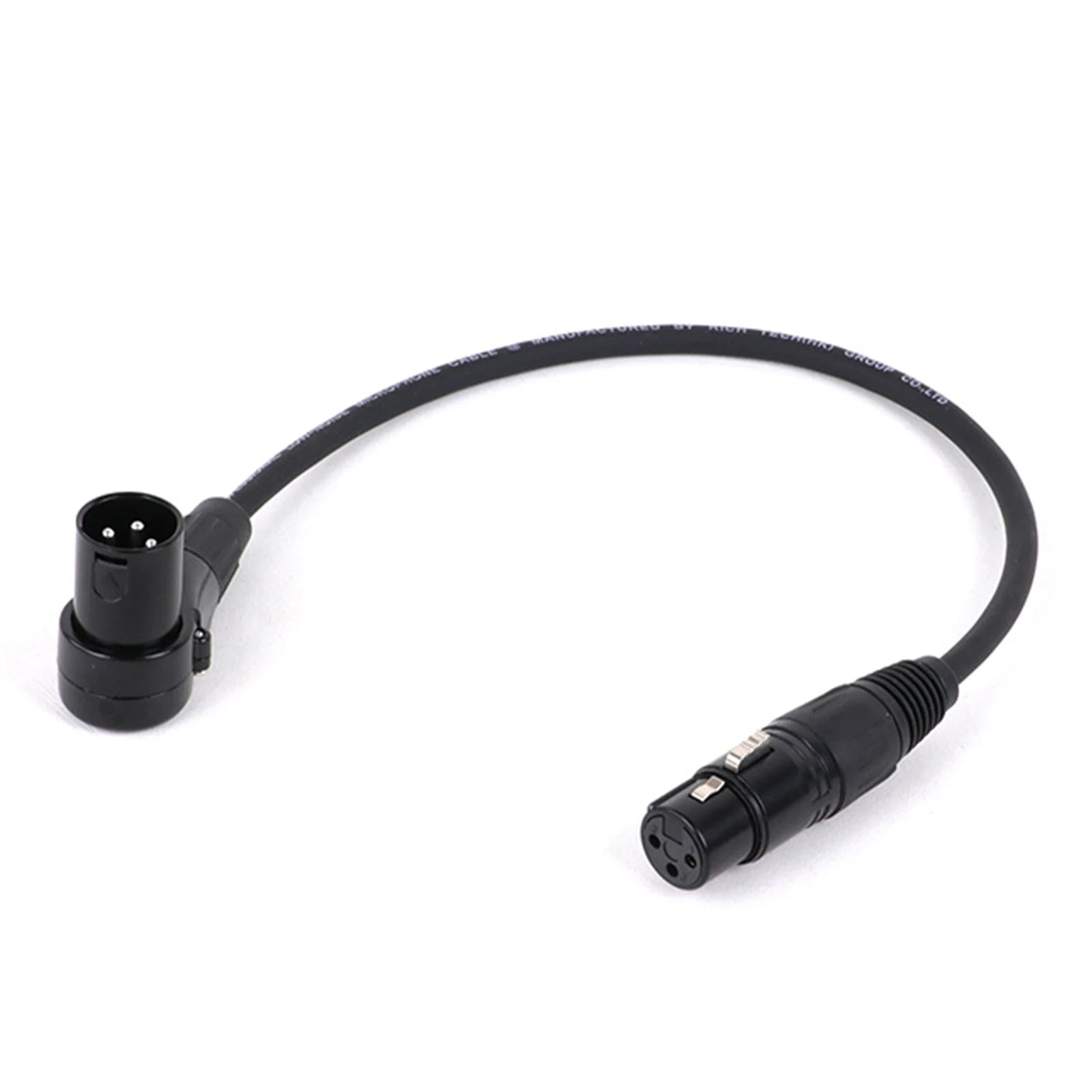 Right Angle XLR Microphone Cable (3-Pin)