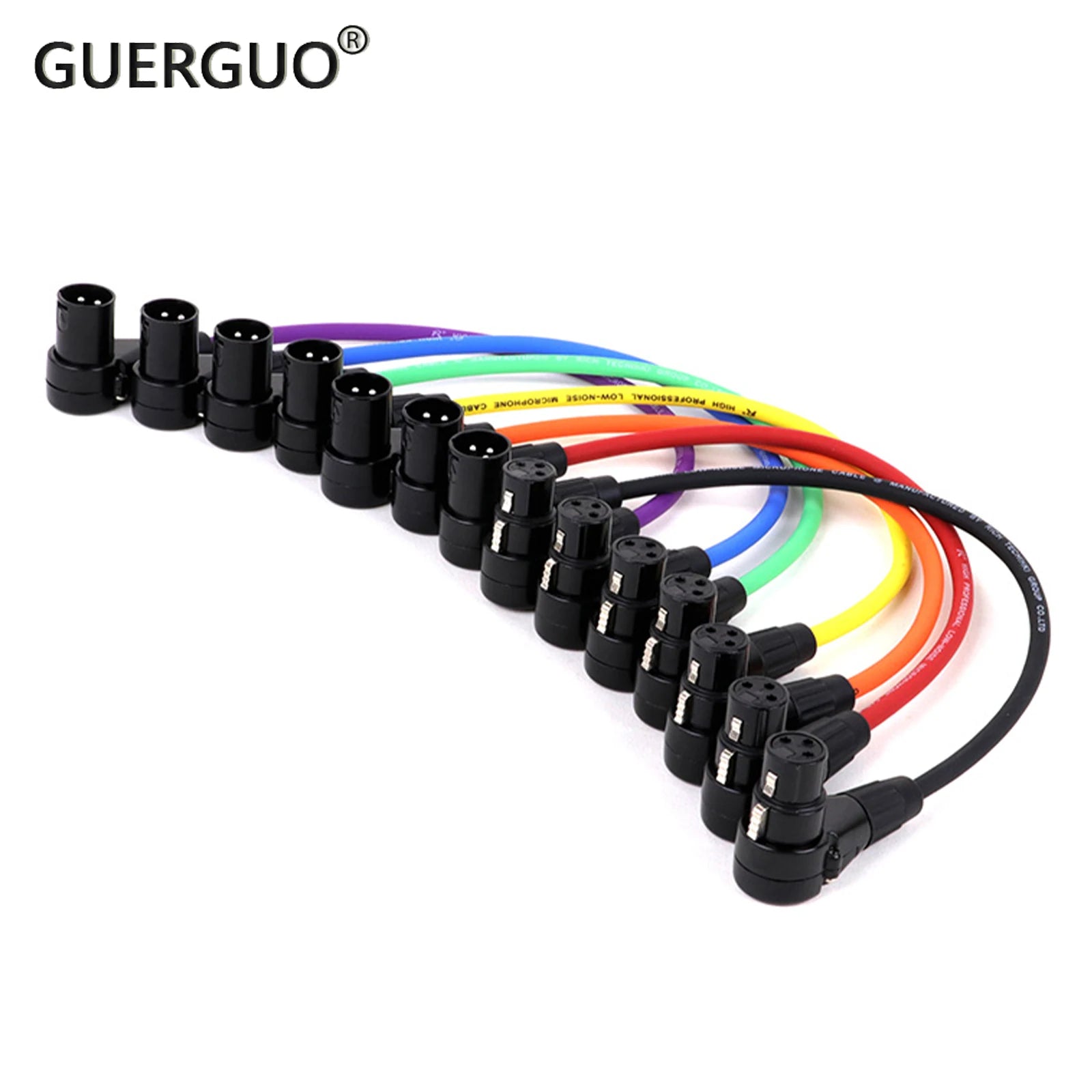 Right Angle XLR Cable (3-Pin Male to Female)