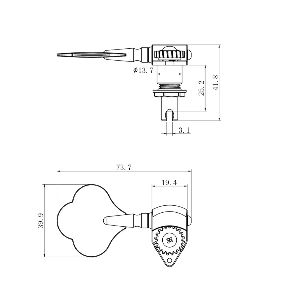 GUYKER Chrome Open Frame Bass Tuners