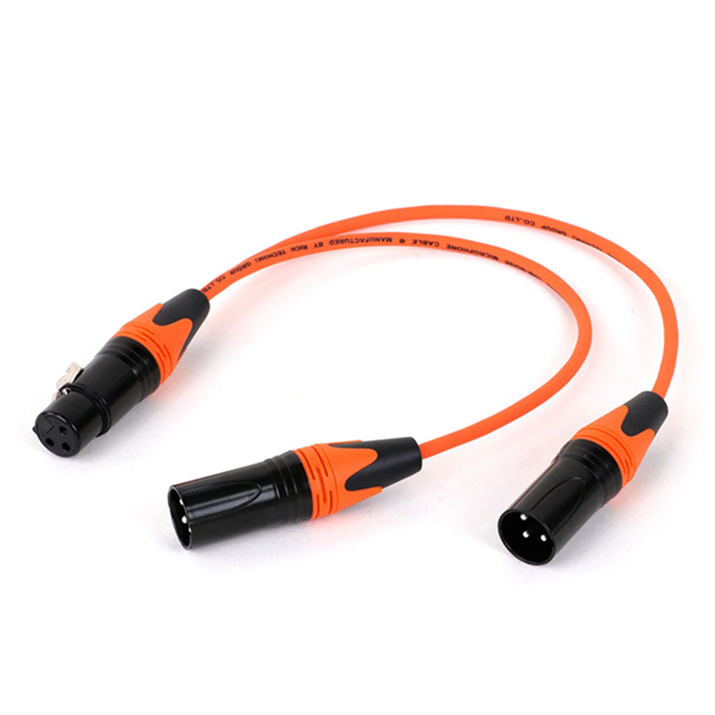 XLR Y-Splitter Cable (1x Female to 2x Male)