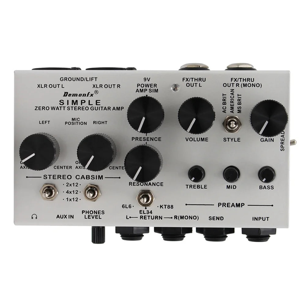 DemonFX SIMPLE Preamp & Cab Simulator Pedal
