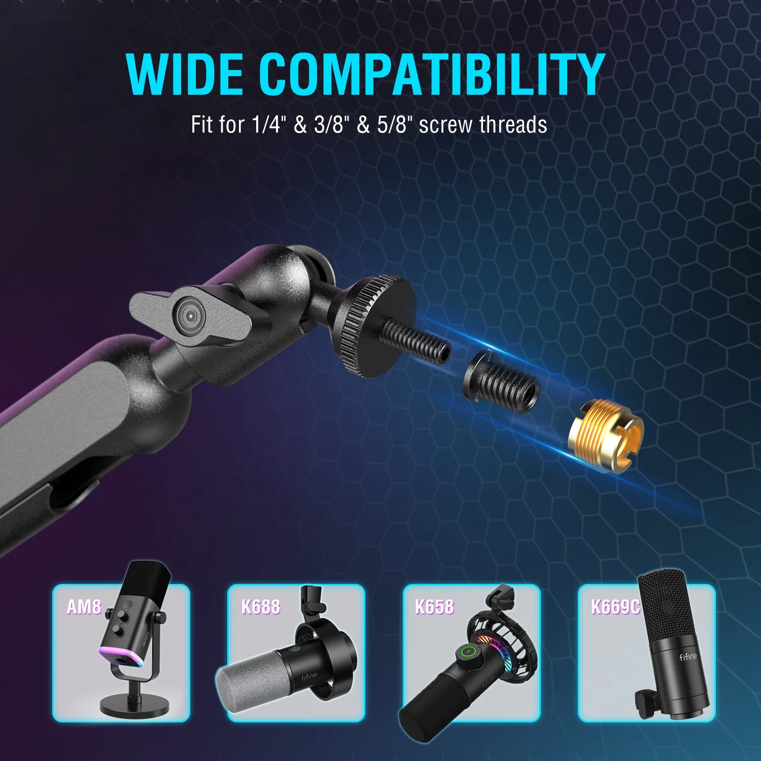 FIFINE BM88 Low-Profile Microphone Boom Arm