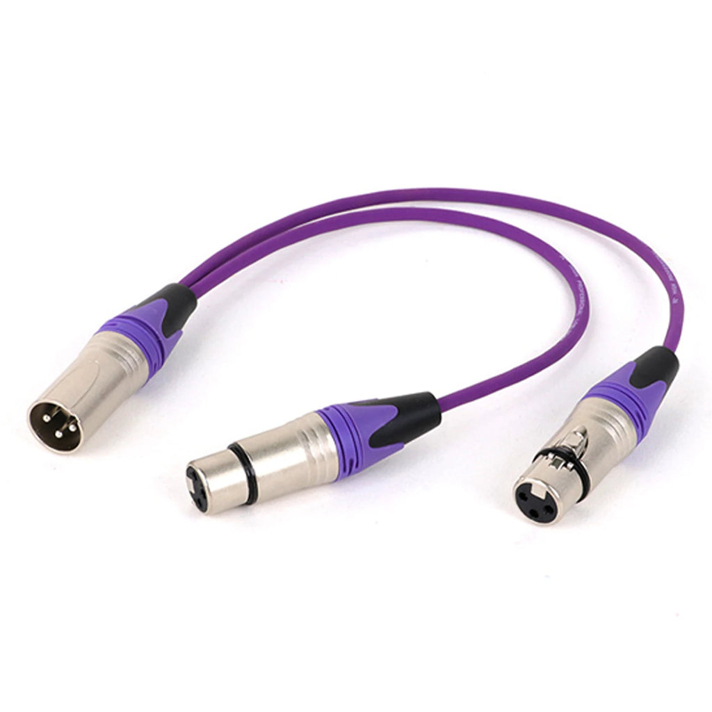 XLR Y-Splitter Cable (1 Male to 2 Female)
