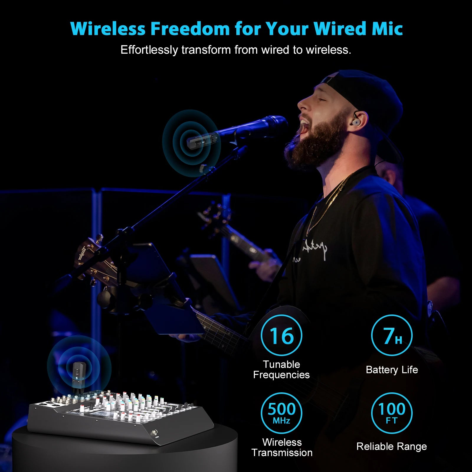 Phenyx Pro PTU-X Plug-On Wireless XLR System