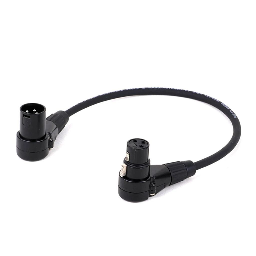 Right Angle XLR Cable (3-Pin Male to Female)