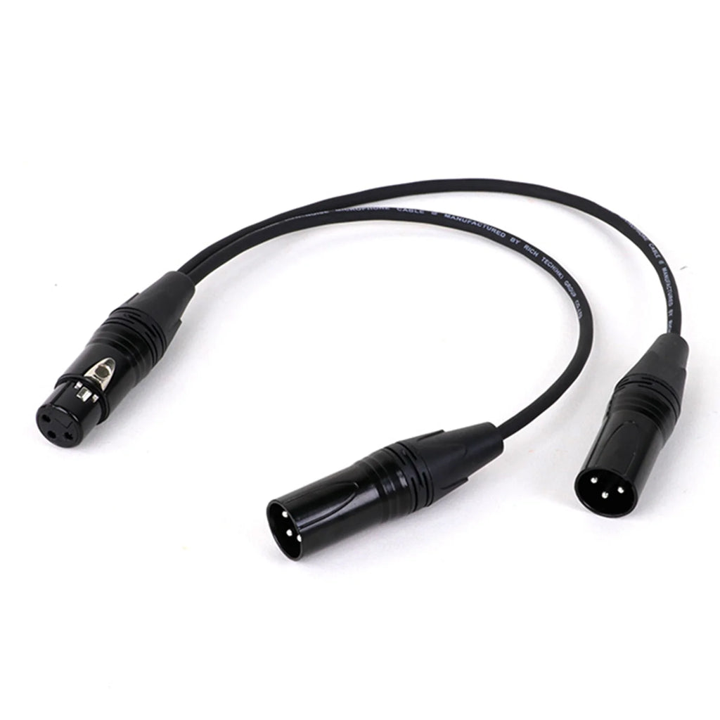 XLR Y-Splitter Cable (1x Female to 2x Male)