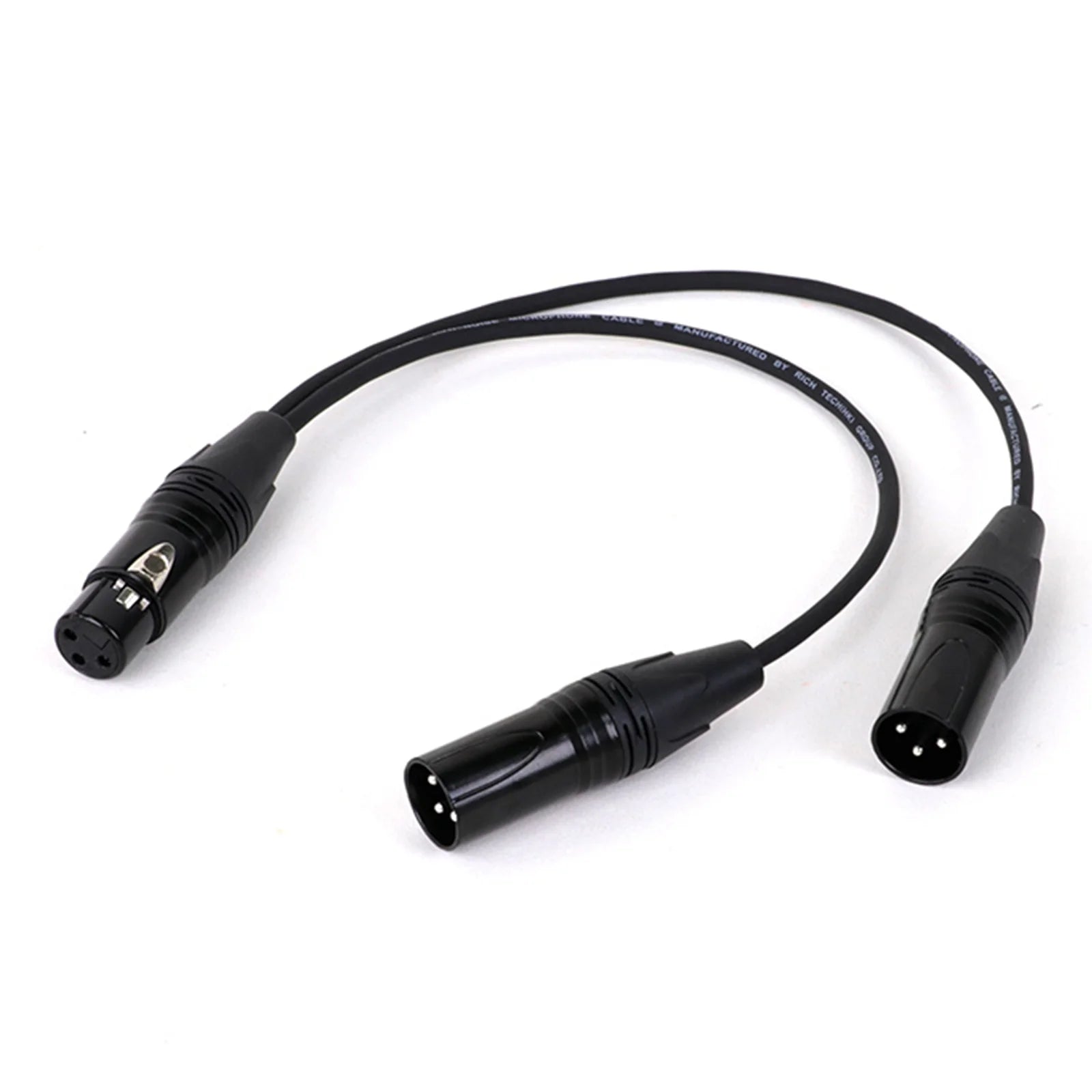 XLR Y-Splitter Cable (1x Female to 2x Male)