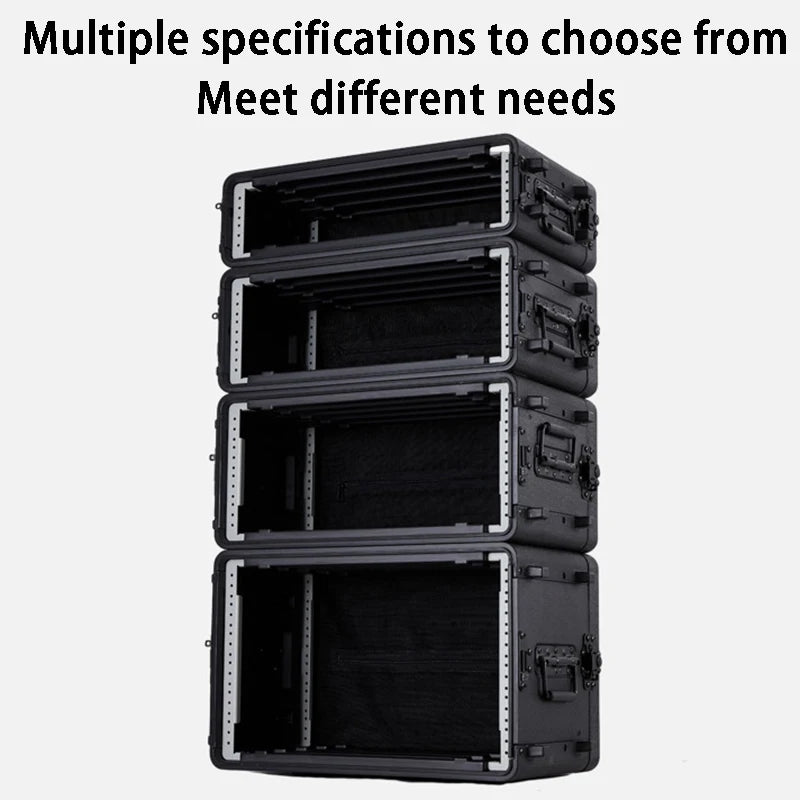 PE Audio Equipment Case (2U–6U, 260mm / 390mm Depth)