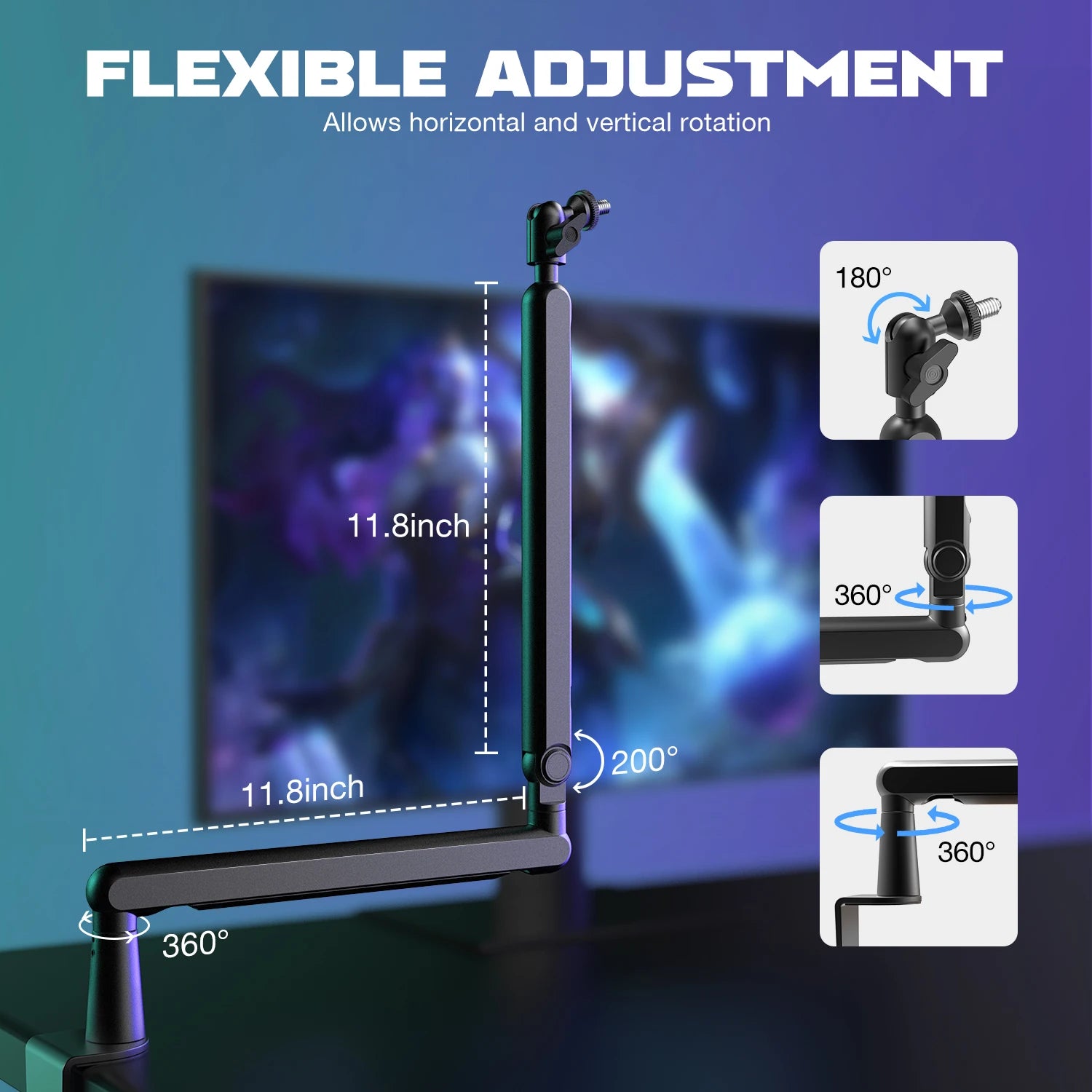 FIFINE BM88 Low-Profile Microphone Boom Arm