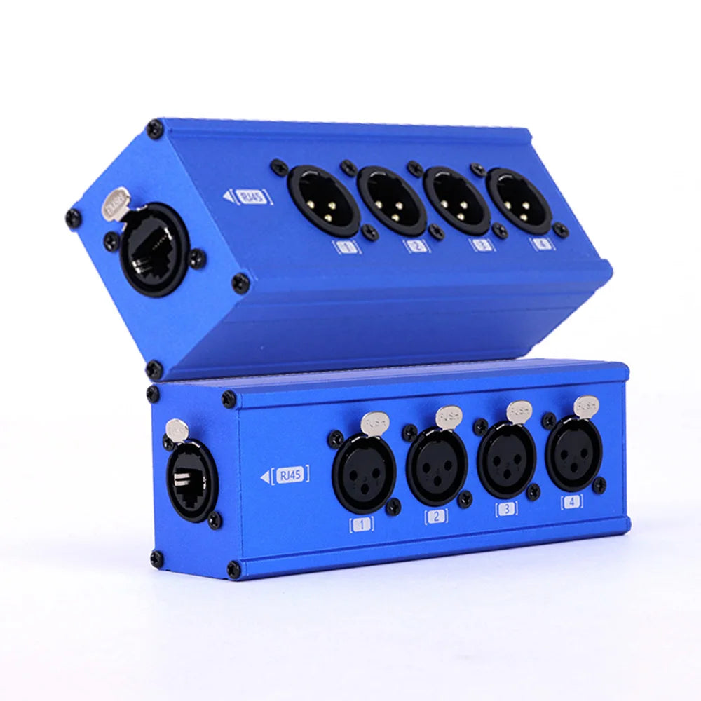 RJ45 to 4-Channel XLR/DMX Extender