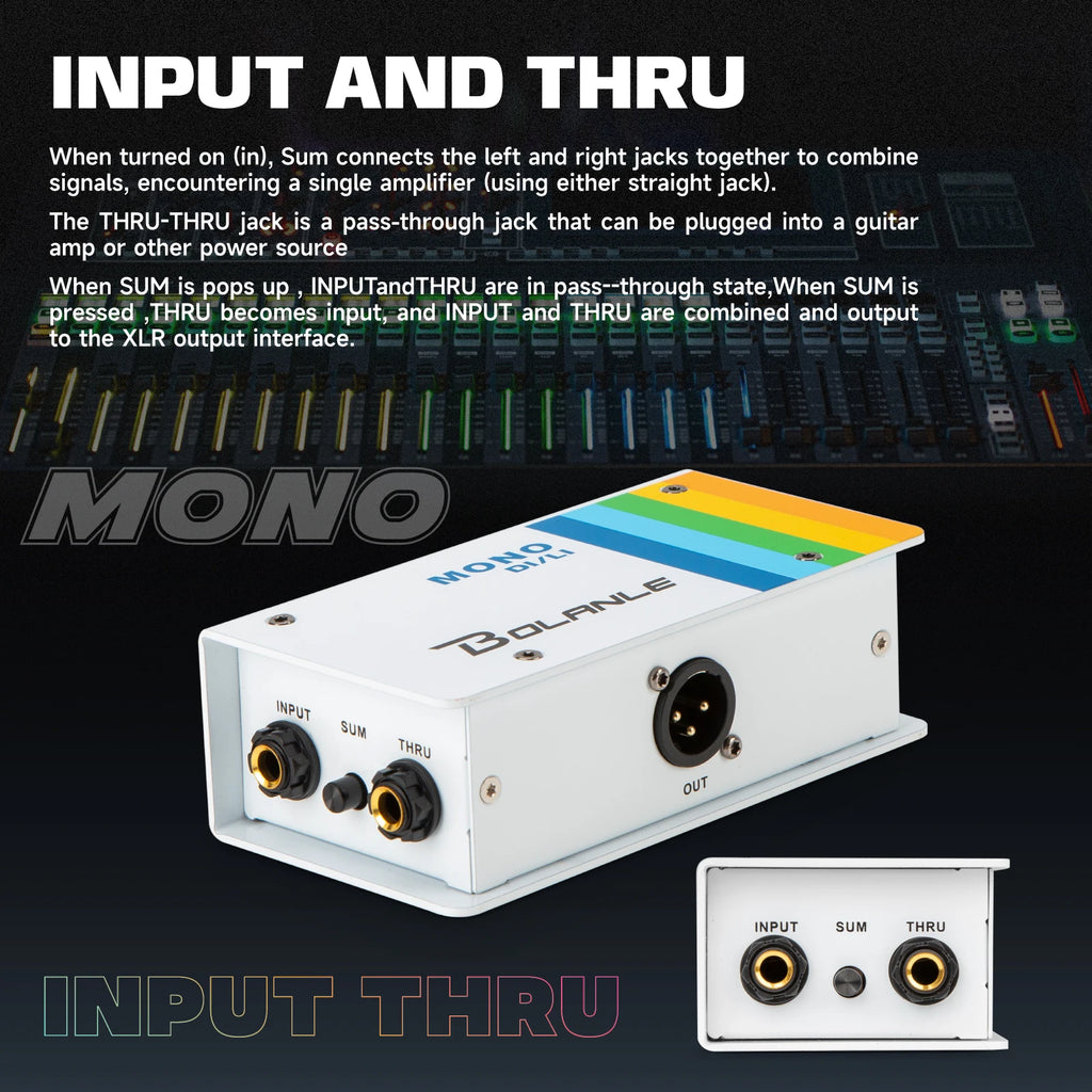 Bolanle DI/LI Passive Direct Box / Line Isolator
