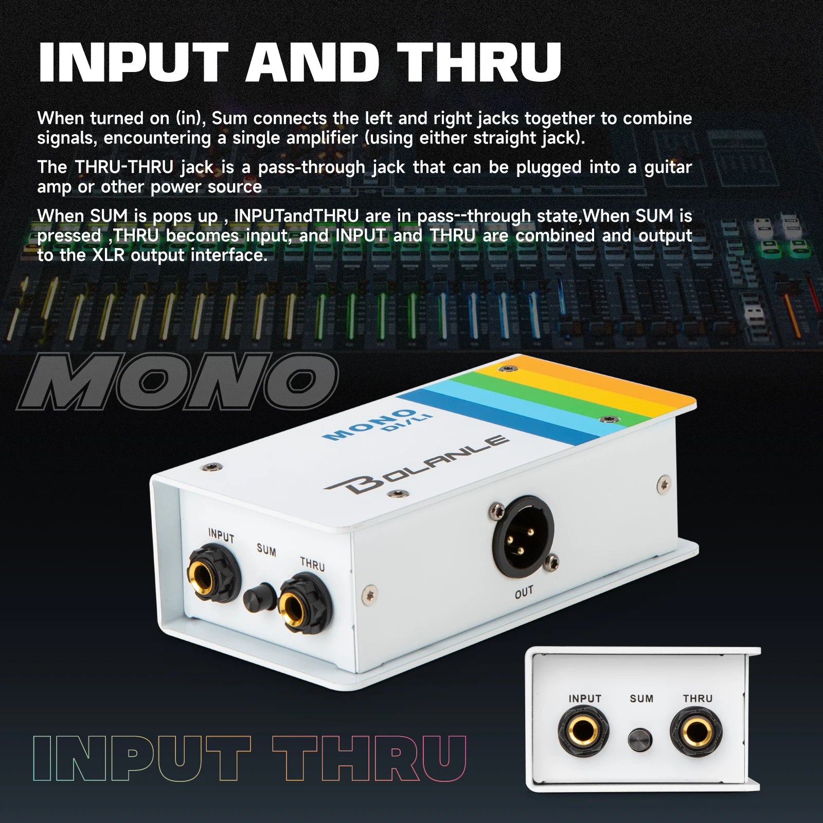 Bolanle DI/LI Passive Direct Box / Line Isolator