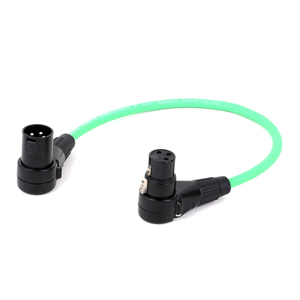 Right Angle XLR Cable (3-Pin Male to Female)